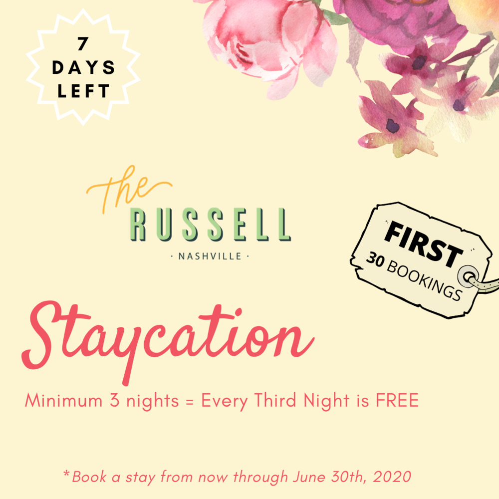 STAYCATION – 3RD NIGHT FREE